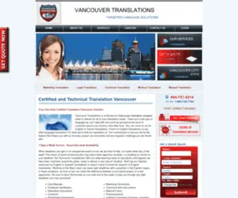 Vancouver-Translations.com(Vancouver Translation Company) Screenshot