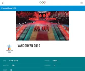 Vancouver2010.com(Vancouver 2010 Winter Olympics) Screenshot