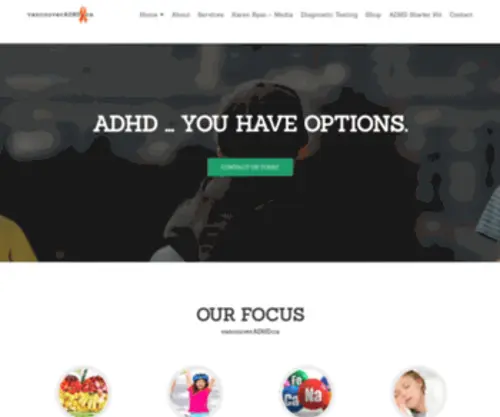 VancouveradHD.ca(ADHD You Have Options) Screenshot