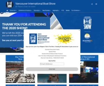 Vancouverboatshow.ca(The 2022 Vancouver International Boat Show) Screenshot