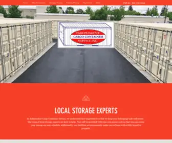 Vancouvercontainerstorage.com(Independent Cargo Container Service) Screenshot