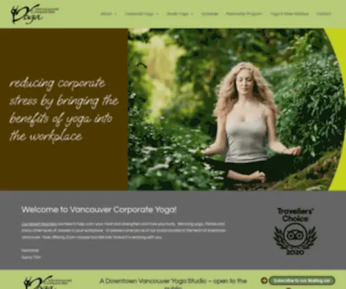 Vancouvercorporateyoga.com(Vancouver Corporate Yoga) Screenshot