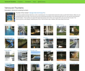 Vancouverfountains.com(Vancouver Fountains) Screenshot