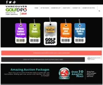 Vancouvergolfshow.com(The largest consumer golf & travel show in Western Canada) Screenshot