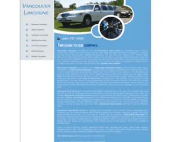 Vancouverlimousine.co(Vancouver Limousine Wedding Limo Vancouver Limo rental) Screenshot