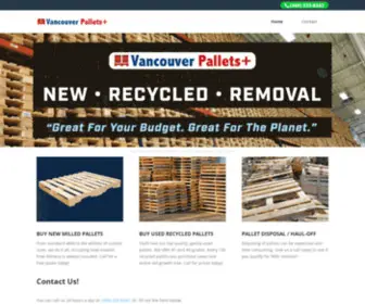 Vancouverpalletsplus.com(Vancouver Pallets Plus) Screenshot