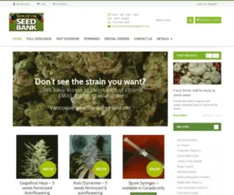 Vancouverseedbank.ca(Overgrowing since 2006) Screenshot