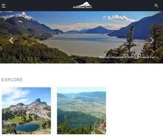 Vancouvertrails.com(Vancouver and Whistler Hiking Trail Information in South Western BC) Screenshot