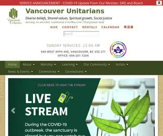 Vancouverunitarians.ca(Vancouver Unitarians) Screenshot