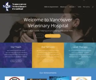 Vancouverveterinary.com(Vancouver Veterinary Hospital) Screenshot