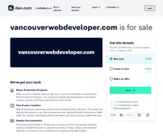 Vancouverwebdeveloper.com(Forsale Lander) Screenshot