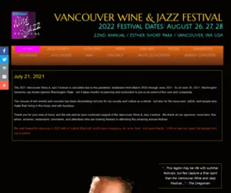 Vancouverwinejazz.com(2013 Vancouver Wine and Jazz Festival) Screenshot