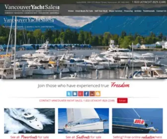 Vancouveryachtsales.com(Vancouver Yachts for Sale) Screenshot