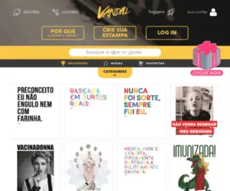 Vandal.com.br(Camisetas com Estampas Incr) Screenshot