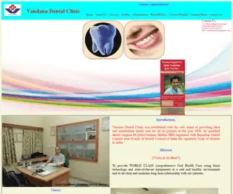 Vandanadentalclinic.com(Vandana Dental Clinic) Screenshot