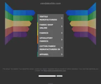 Vandatextile.com(واردات ، توزیع و فروش کلی و جزئی پارچه وندا) Screenshot