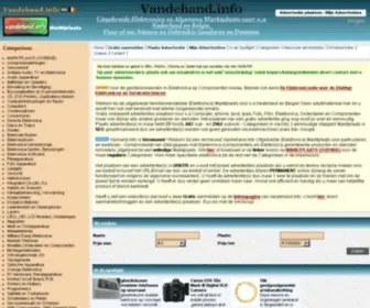 Vandehand.info(Gratis Uitgebreide Elektronica) Screenshot