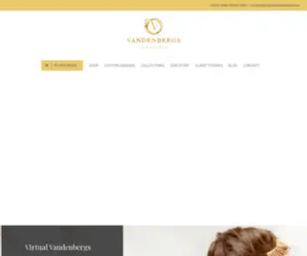 Vandenbergsjewellers.com(Specializing in unique custom jewellery that tells a story) Screenshot