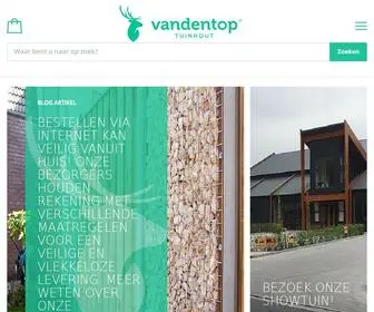 Vandentop.nl(Vandentop, specialist in tuinhout) Screenshot