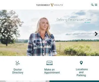 Vanderbilthealth.com(Vanderbilt Health) Screenshot