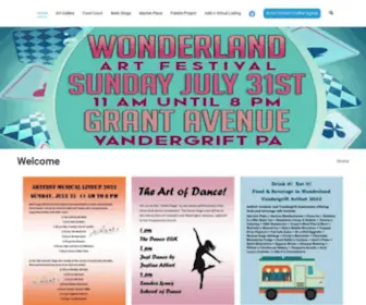 Vandergriftartfest.com(Vandergrift Improvement Program) Screenshot