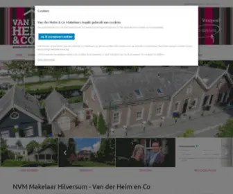 Vanderhelm.nl(NVM Makelaar Hilversum) Screenshot