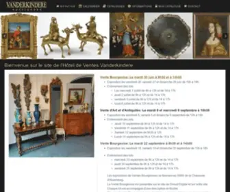 Vanderkindere.com(Bienvenue) Screenshot