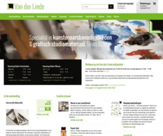 Vanderlindewebshop.com(Welkom op de Van der Linde webwinkel Sinds 1898) Screenshot