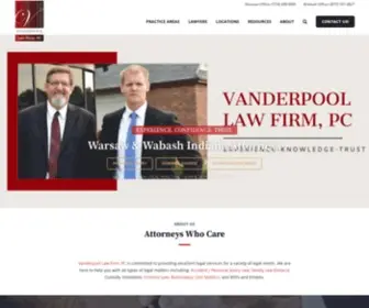 Vanderpoollaw.net(Warsaw Personal Injury Attorneys) Screenshot