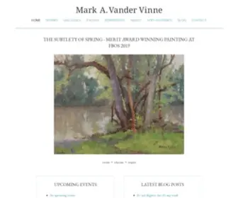 Vandervinnestudio.com(Mark Vander Vinne Fine Art) Screenshot