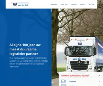 Vanderwal-Transport.com(Van der Wal Transport) Screenshot