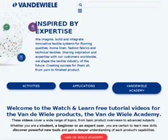 Vandewielegroup.com(Vandewiele) Screenshot