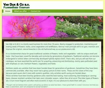 Vandijkenco.com(Flowerseed Company) Screenshot