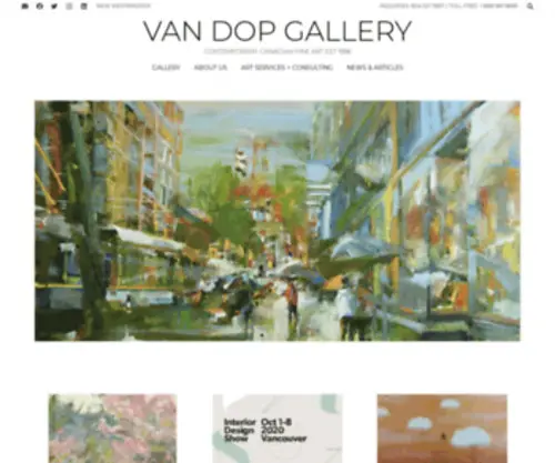 Vandopgallery.com(Van Dop Gallery) Screenshot