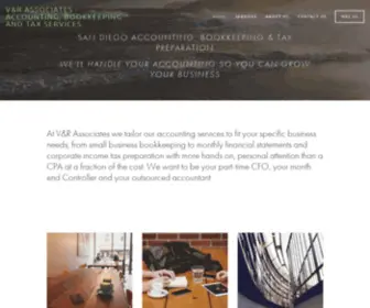 Vandraccounting.com(V&R Associates) Screenshot