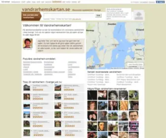 Vandrarhemskartan.se(Sveriges främsta vandrarhem) Screenshot