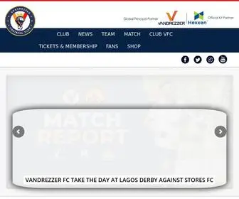 Vandrezzerfc.com(Vandrezzer FC) Screenshot