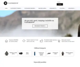 Vandrshop.cz(Outdoor, Camping) Screenshot