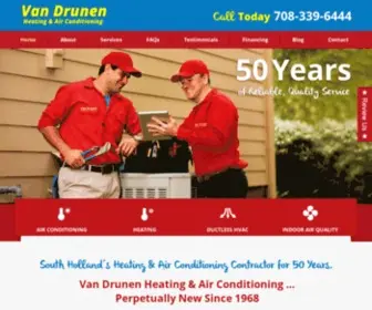 Vandrunenheating.com(Van Drunen Heating & Air Conditioning) Screenshot