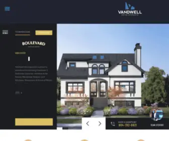 Vandwell.com(Vancouver-based, boutique residential developer) Screenshot