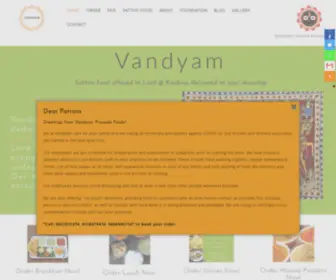 Vandyam.in(Vandyam Prasada Foods Private Limited. Vandyam) Screenshot