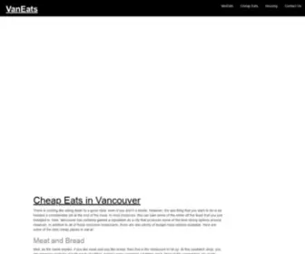 Vaneats.ca(Featured Eats) Screenshot