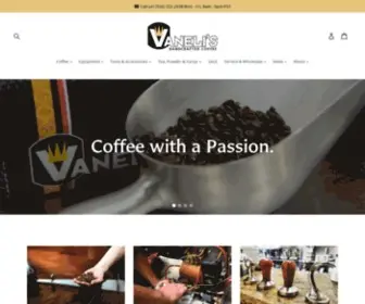 Vanelis.com(Vaneli's Handcrafted Coffee) Screenshot