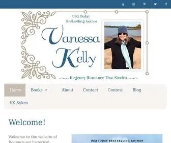 Vanessakellyauthor.com(Regency Romance that Sizzles) Screenshot