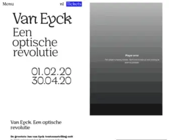 Vaneyck2020.be(Van Eyck) Screenshot