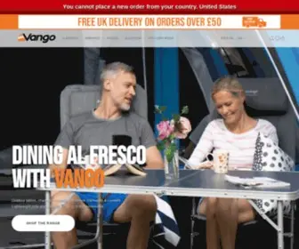 Vango.co.uk(For Wherever You Go) Screenshot