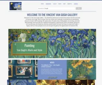 Vangoghgallery.com(Vincent Van Gogh Gallery) Screenshot