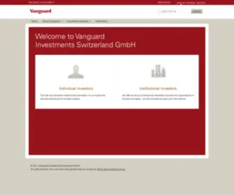 Vanguard.ch(Vanguard switzerland private investor) Screenshot