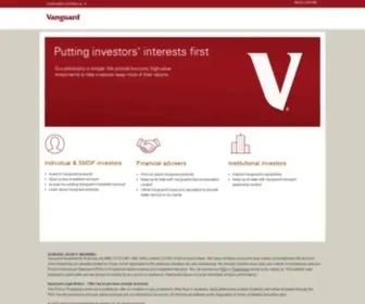 Vanguard.com.au(Vanguard Australia) Screenshot