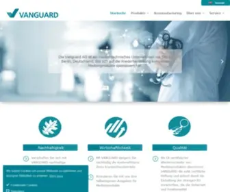 Vanguard.de(Medical Remanufacturing mit Vanguard) Screenshot